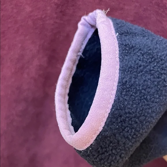 Columbia Women's Two-Tone Fleece Sweatshirt  - Navy Blue and Burgundy - Size S - Picture 5 of 8